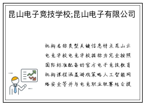 昆山电子竞技学校;昆山电子有限公司